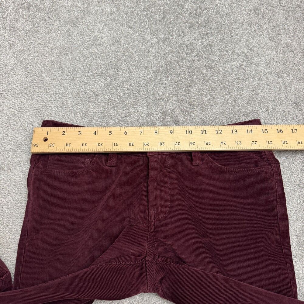 Banana Republic WE Skinny Cord Stretch Corduroy Pants Womens 26 Burgundy Casual - Picture 9 of 15